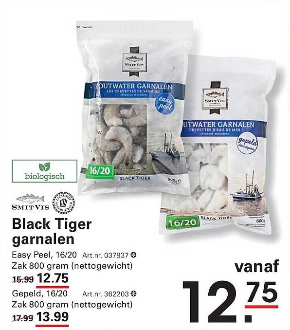 Black Tiger garnalen
