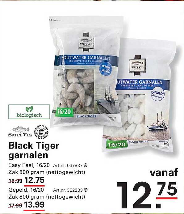 Black Tiger garnalen