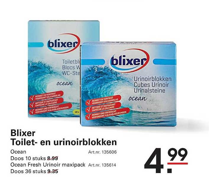 Blixer Toilet- en urinoirblokken