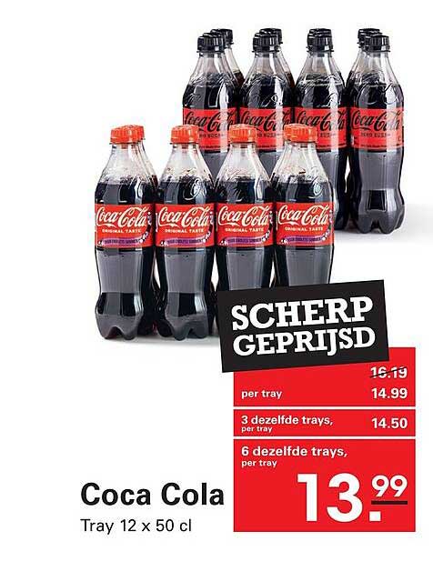 Coca Cola Tray 12 X 50 Cl Aanbieding bij Sligro - FolderFeest.nl
