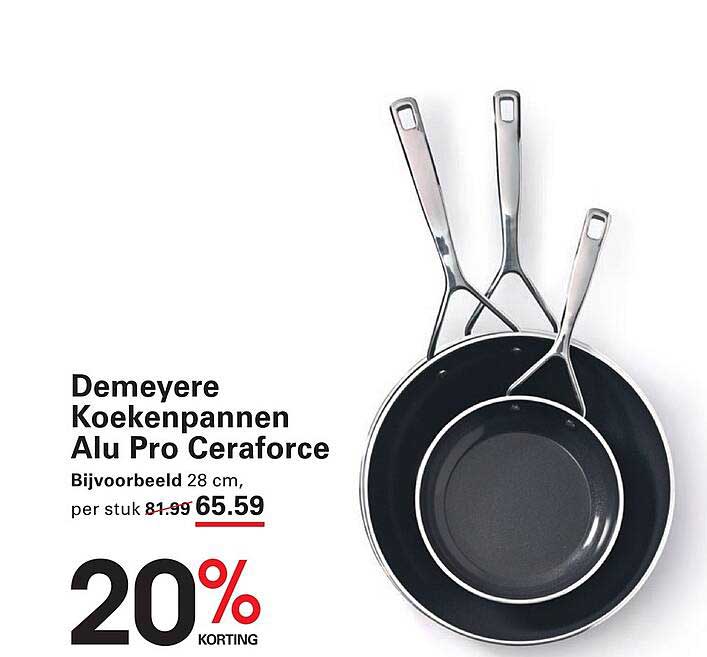 Demeyere Koekenpannen Alu Pro Ceraforce 20% korting