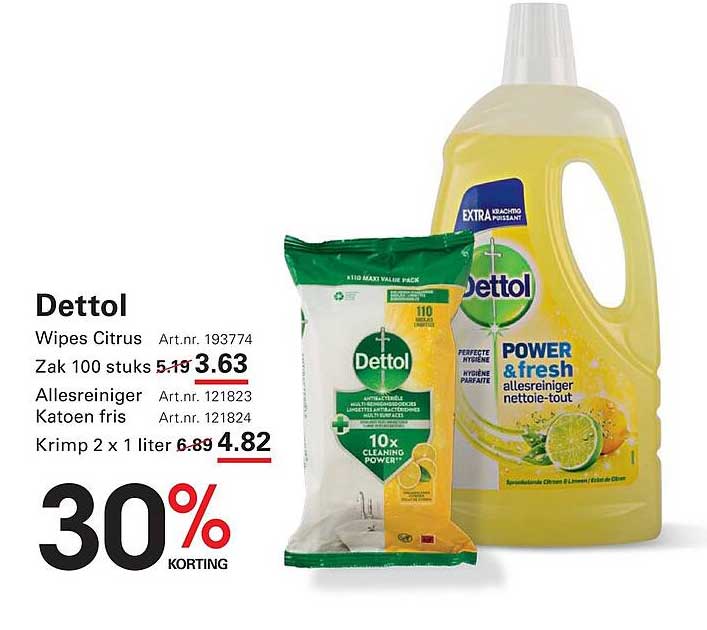 Dettol Wipes Citrus