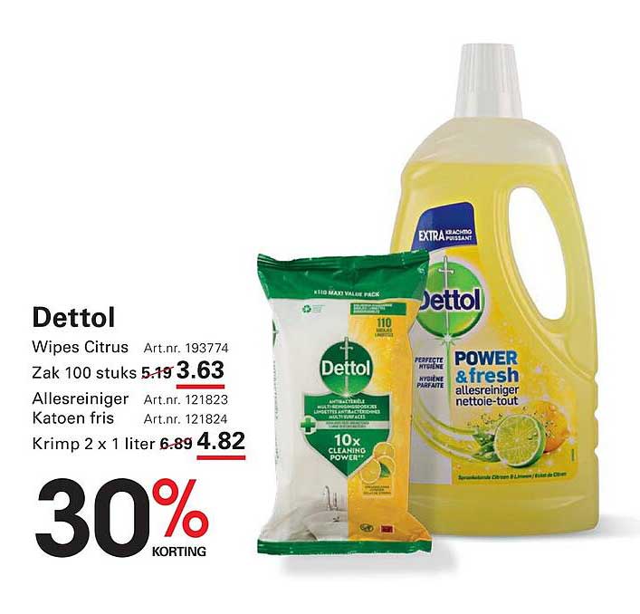 Dettol Wipes Citrus