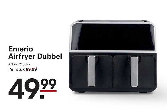 Emerio Airfryer Dubbel