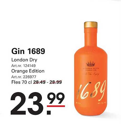Gin 1689 London Dry Orange Edition