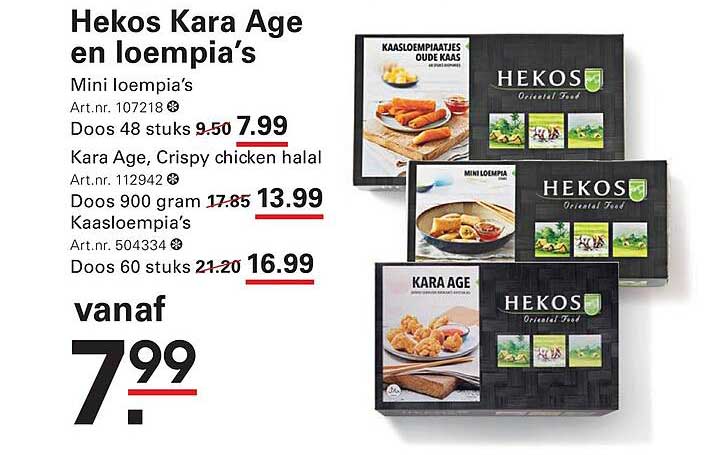 Hekos Kara Age en loempia’s