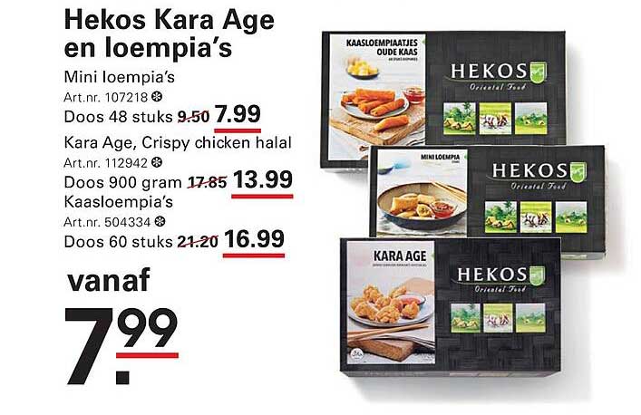 Hekos Kara Age en loempia’s