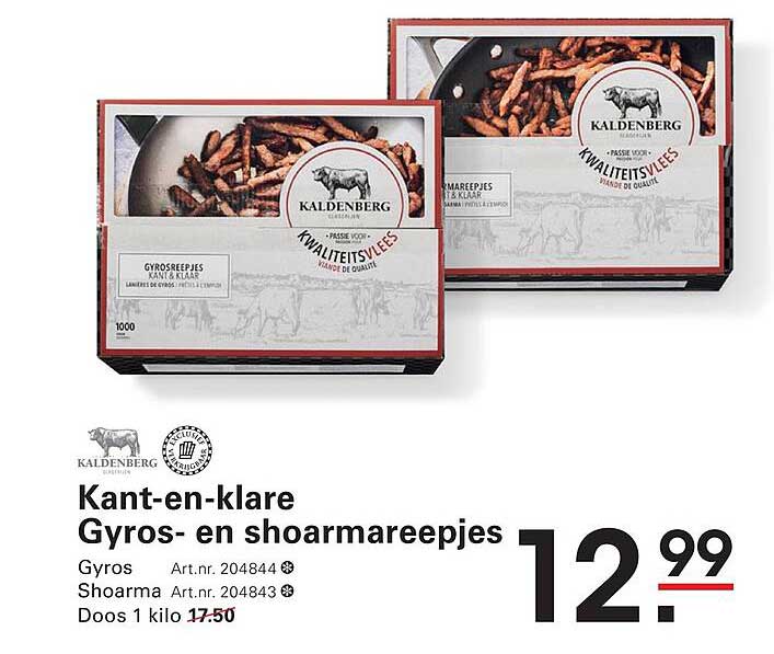 Kant-en-klare Gyros- en shoarmareepjes
