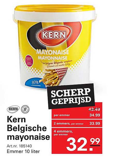 Kern Belgische mayonaise Scherp geprijsd