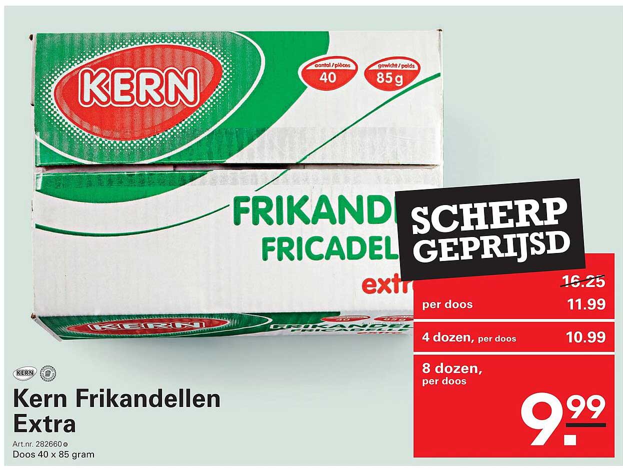 Kern Frikandellen Extra SCHERP GEPRIJSD
