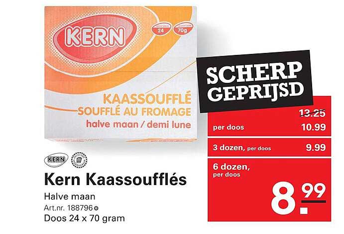 Kern Kaassoufflés Halve maan