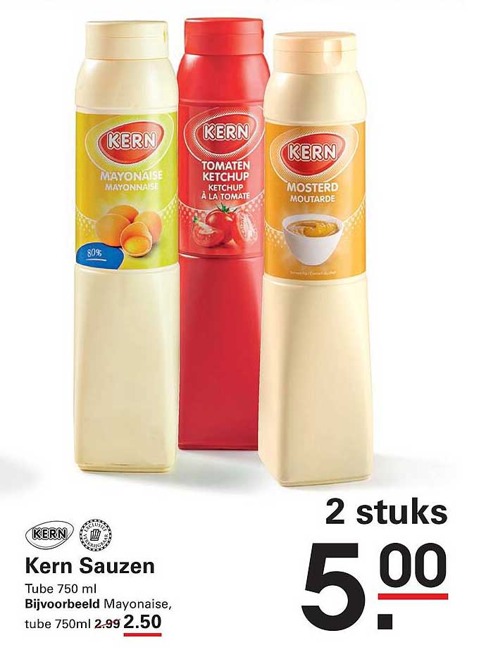 Kern Sauzen Tube 750 ml 2 stuks