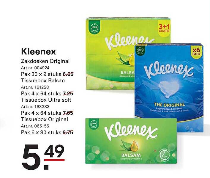 Kleenex Zakdoeken Original