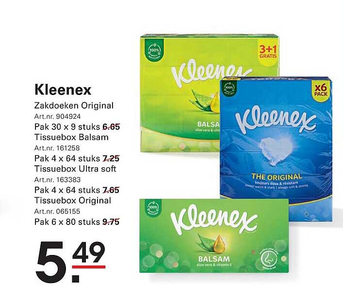 Kleenex Zakdoeken Original