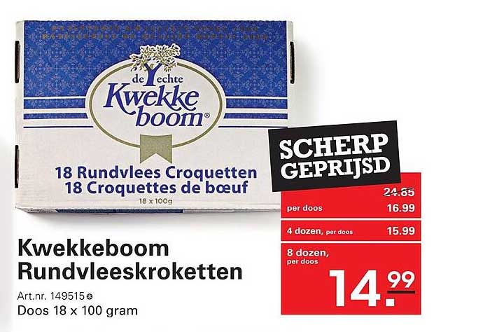 Kwekkeboom Rundvleeskroketten