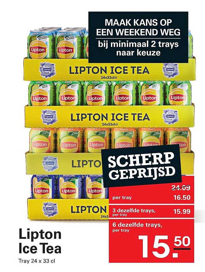 Lipton Ice Tea Tray 24 x 33 cl
