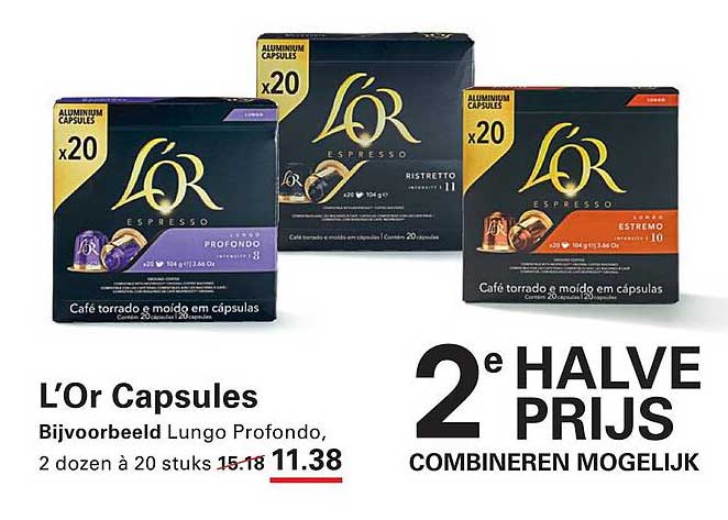 L'Or Capsules 2e halve prijs