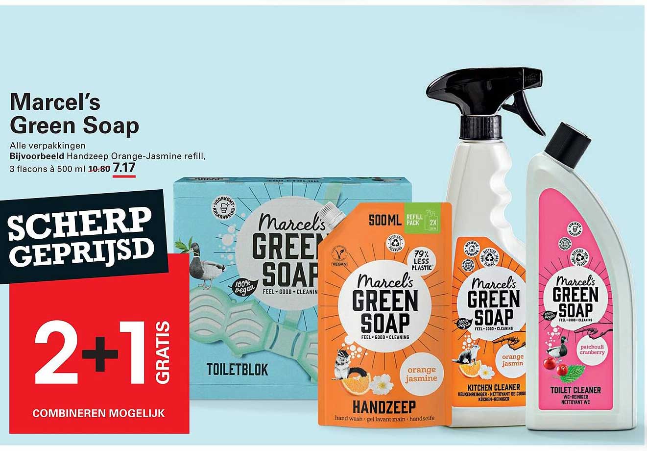 Marcel’s Green Soap 2+1 gratis