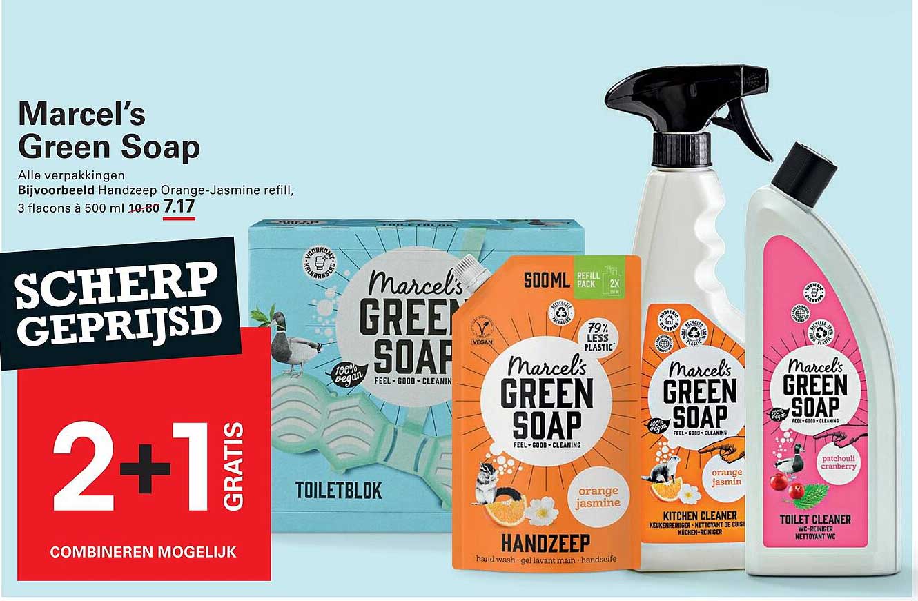 Marcel’s Green Soap 2+1 gratis