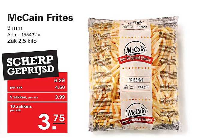 McCain Frites 9 mm Scherp geprijsd