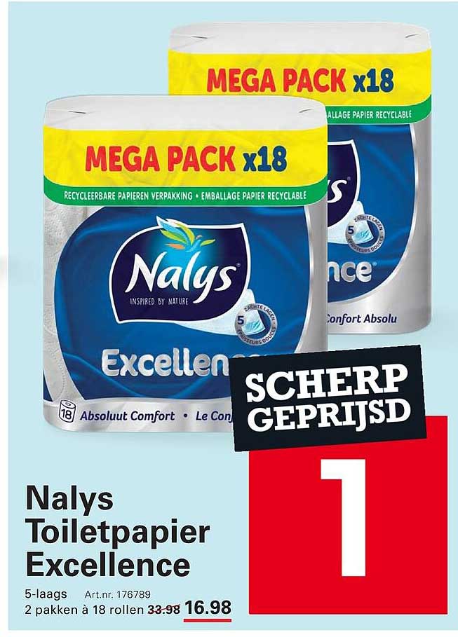Nalys Toiletpapier Excellence