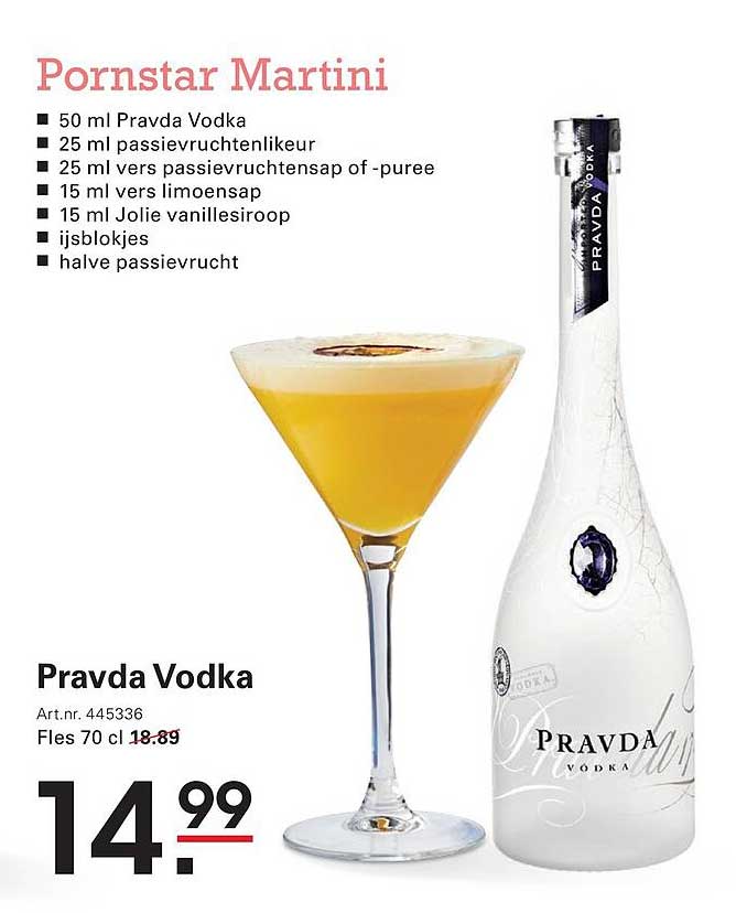 Pornstar Martini Pravda Vodka