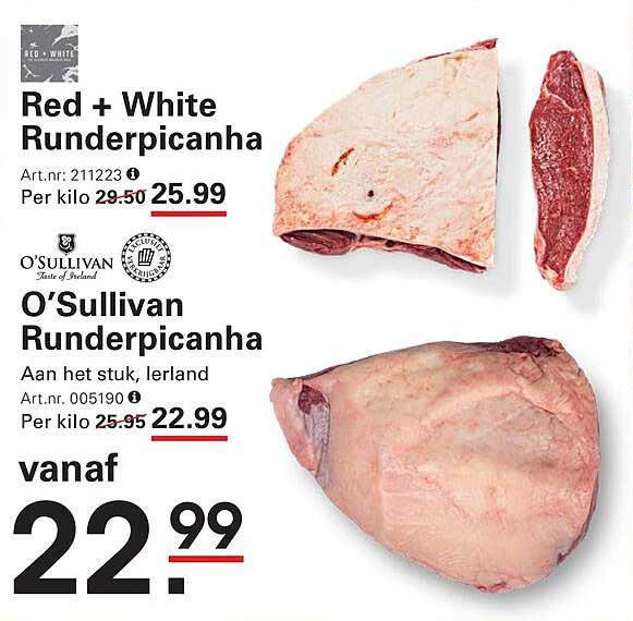 Red + White Runderpicanha