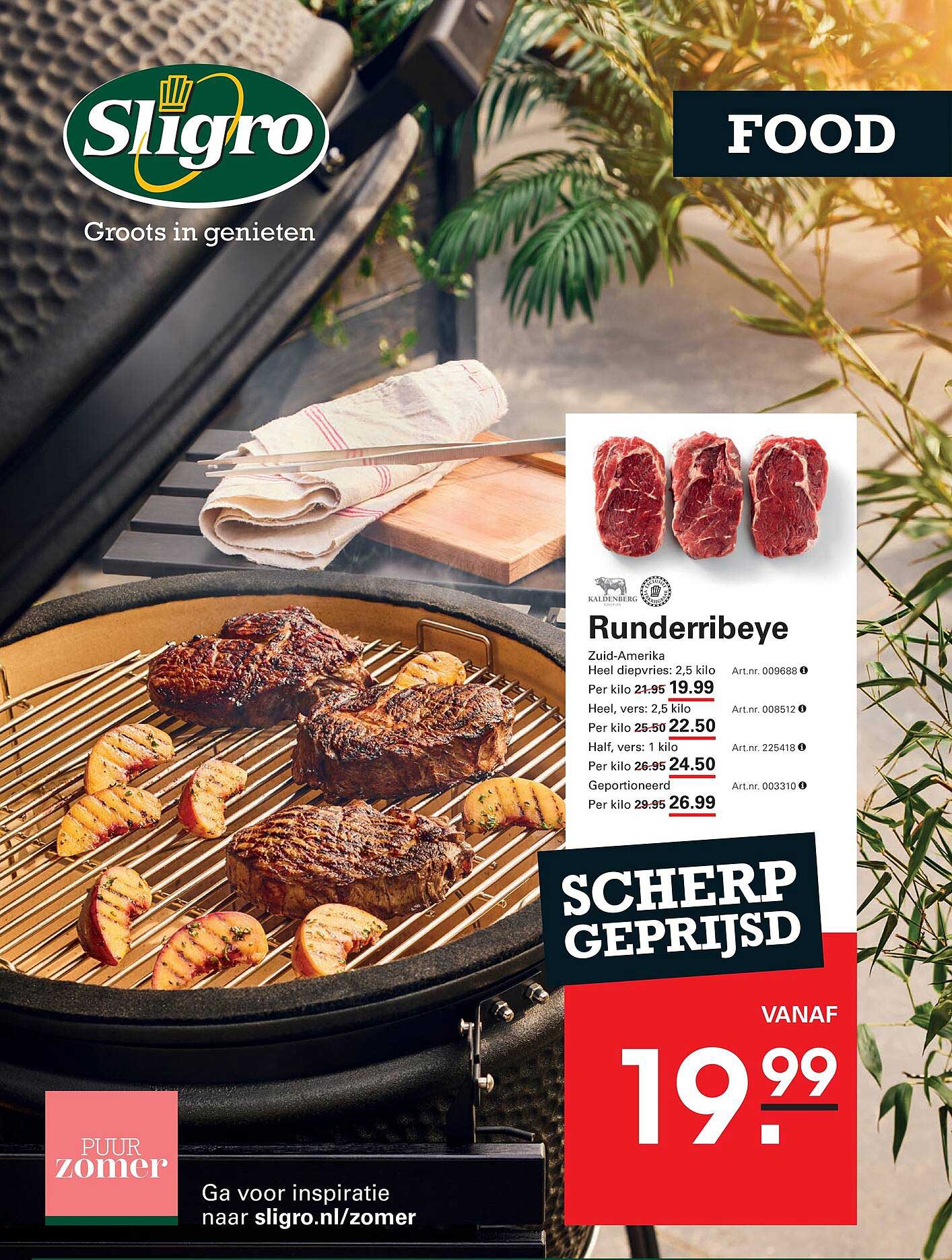 Runderribeye SCHERP GEPRIJSD VANAF