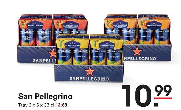 San Pellegrino Tray 2 x 6 x 33 cl