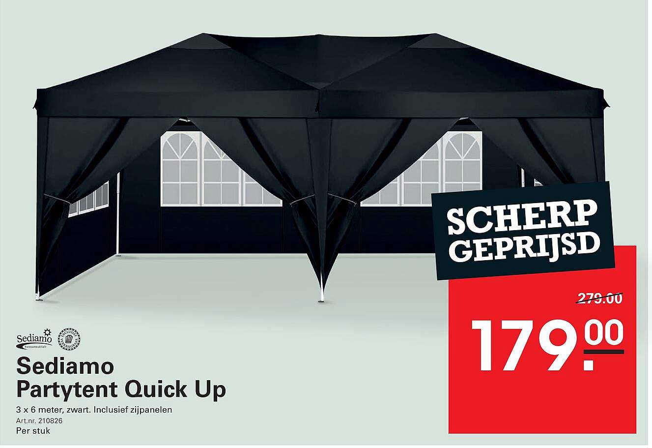 Sediamo Partytent Quick Up