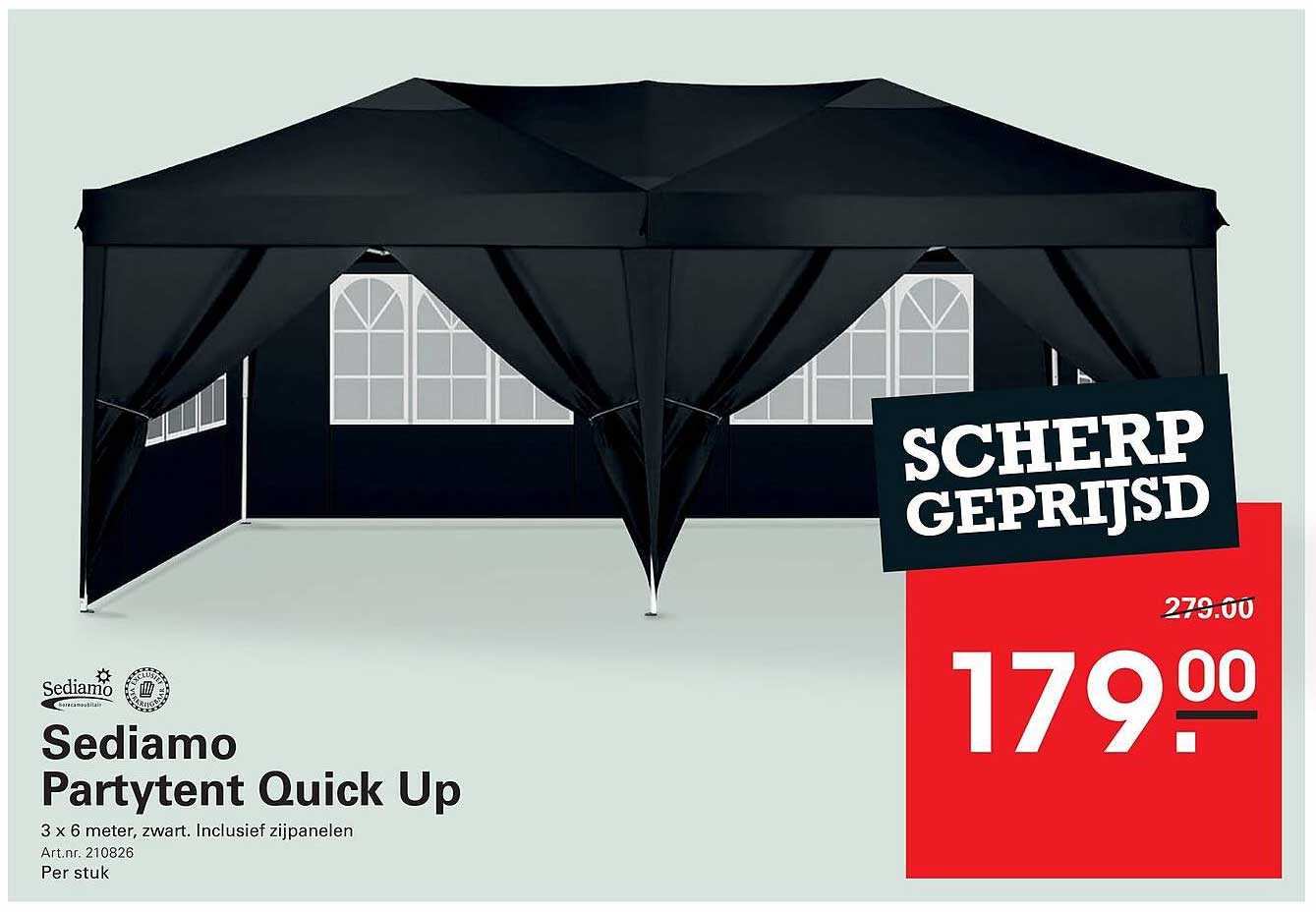 Sediamo Partytent Quick Up