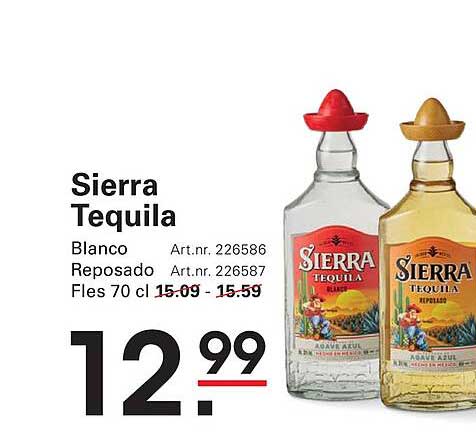 Sierra Tequila Blanco Reposado Fles 70 cl