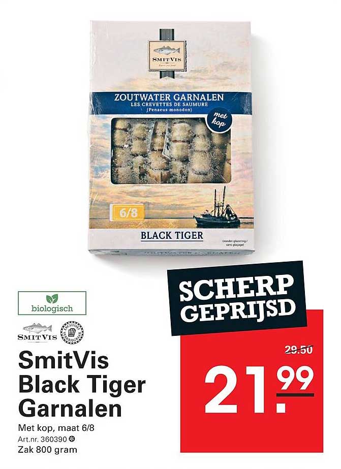 SmitVis Black Tiger Garnalen