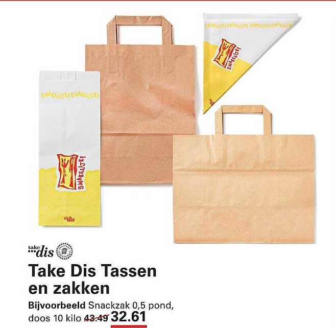 Take Dis Tassen en zakken