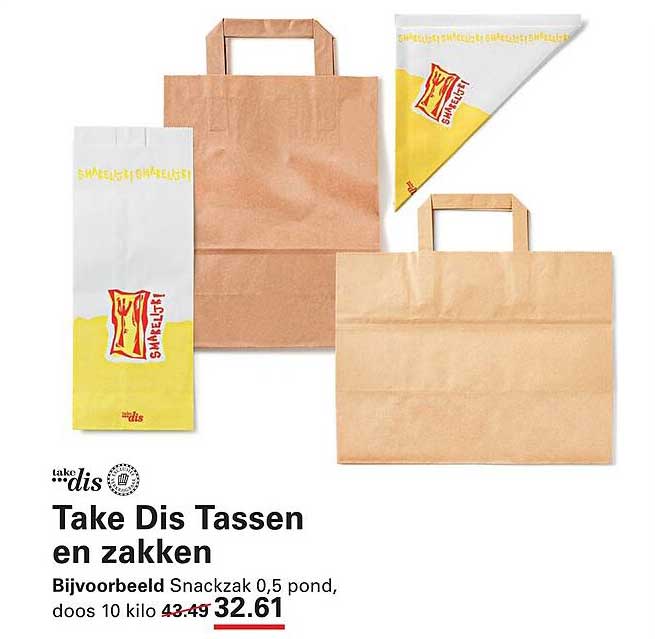 Take Dis Tassen en zakken