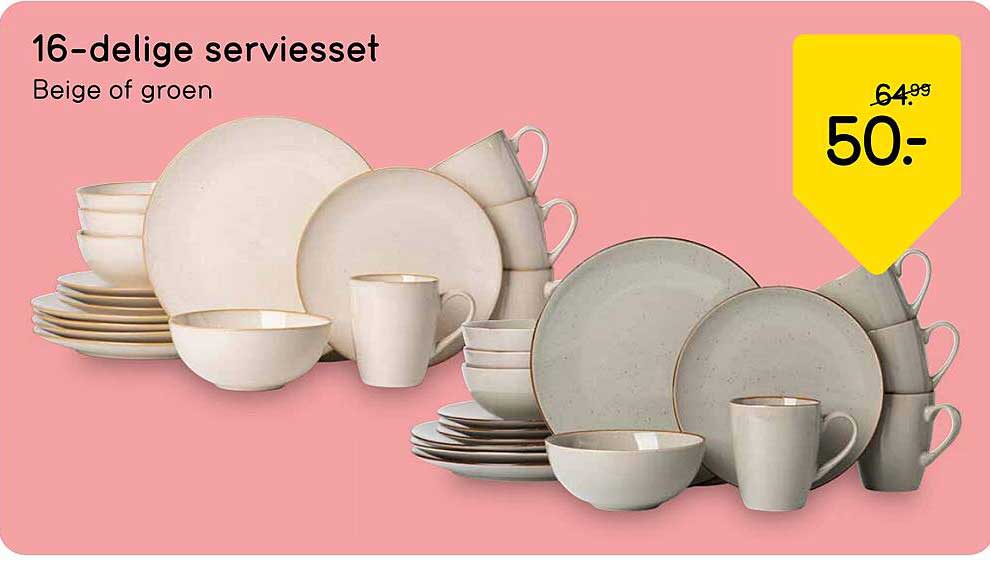 16-delige serviesset