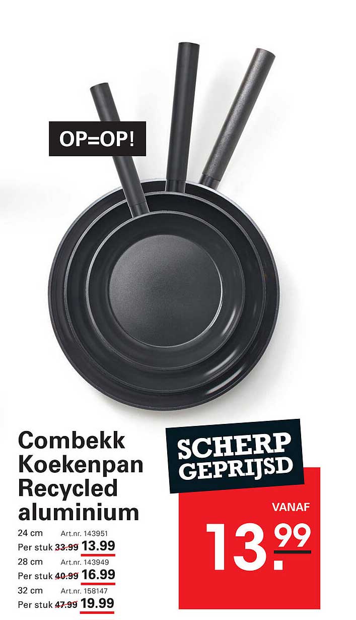 Combekk Koekenpan Recycled aluminium