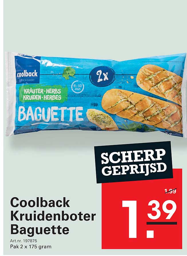 Coolback Kruidenboter Baguette