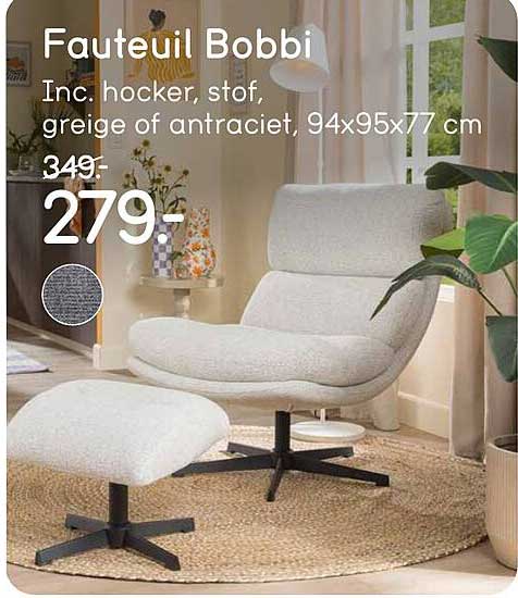 Fauteuil Bobbi