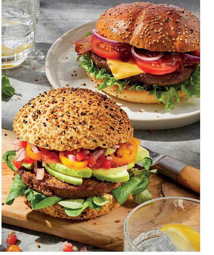 Heerlijke hamburger met verse ingrediënten