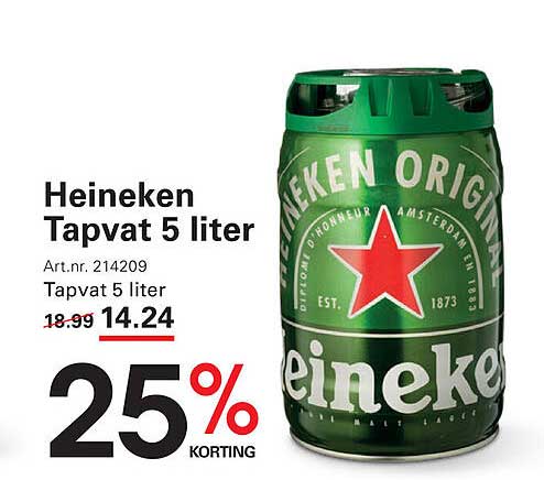 Heineken Tapvat 5 liter