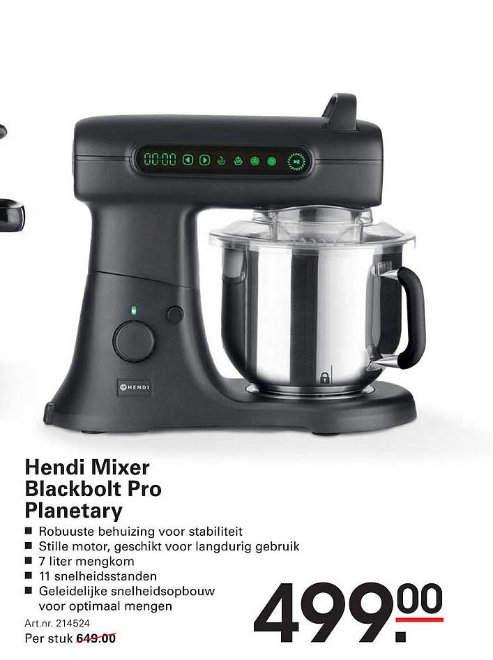 Hendi Mixer Blackbolt Pro Planetary