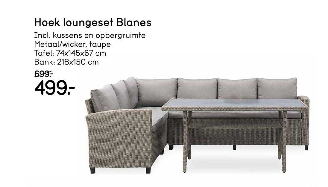 Hoek loungeset Blanes
