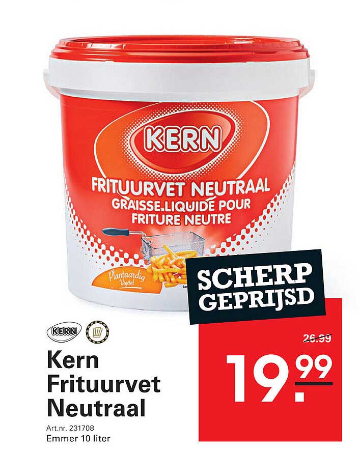 Kern Frituurevet Neutraal