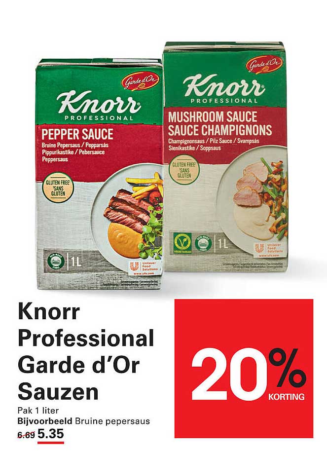 Knorr Professional Garde d'Or Sauzen