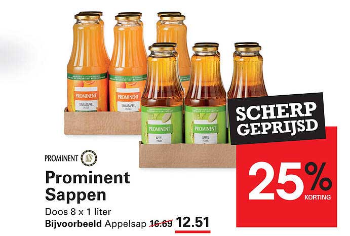 Prominent Sappen Doos 8 x 1 liter