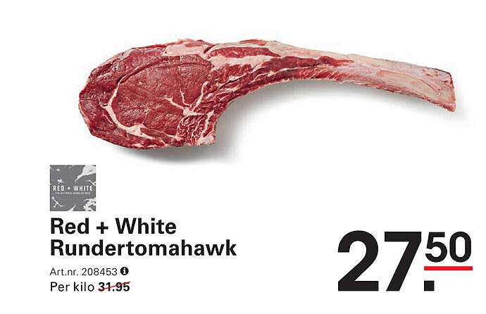 Red + White Rundertomahawk