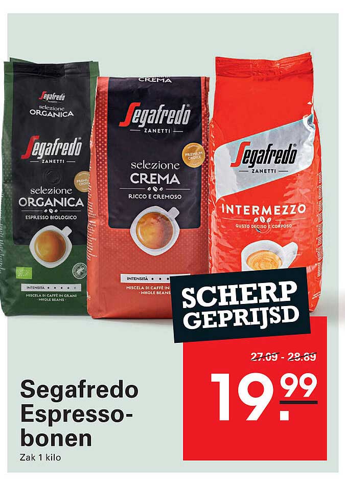 Segafredo Espresso-bonen