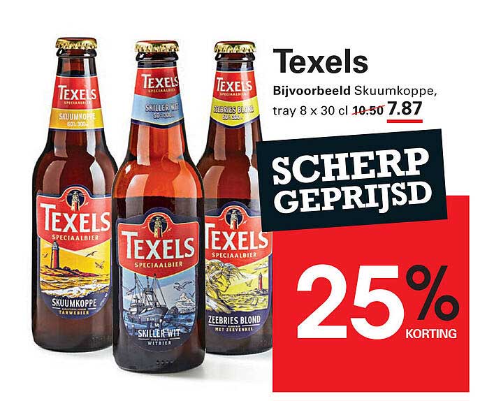 Texels Bijvoorbeeld Skuumkoppe, tray 8 x 30 cl