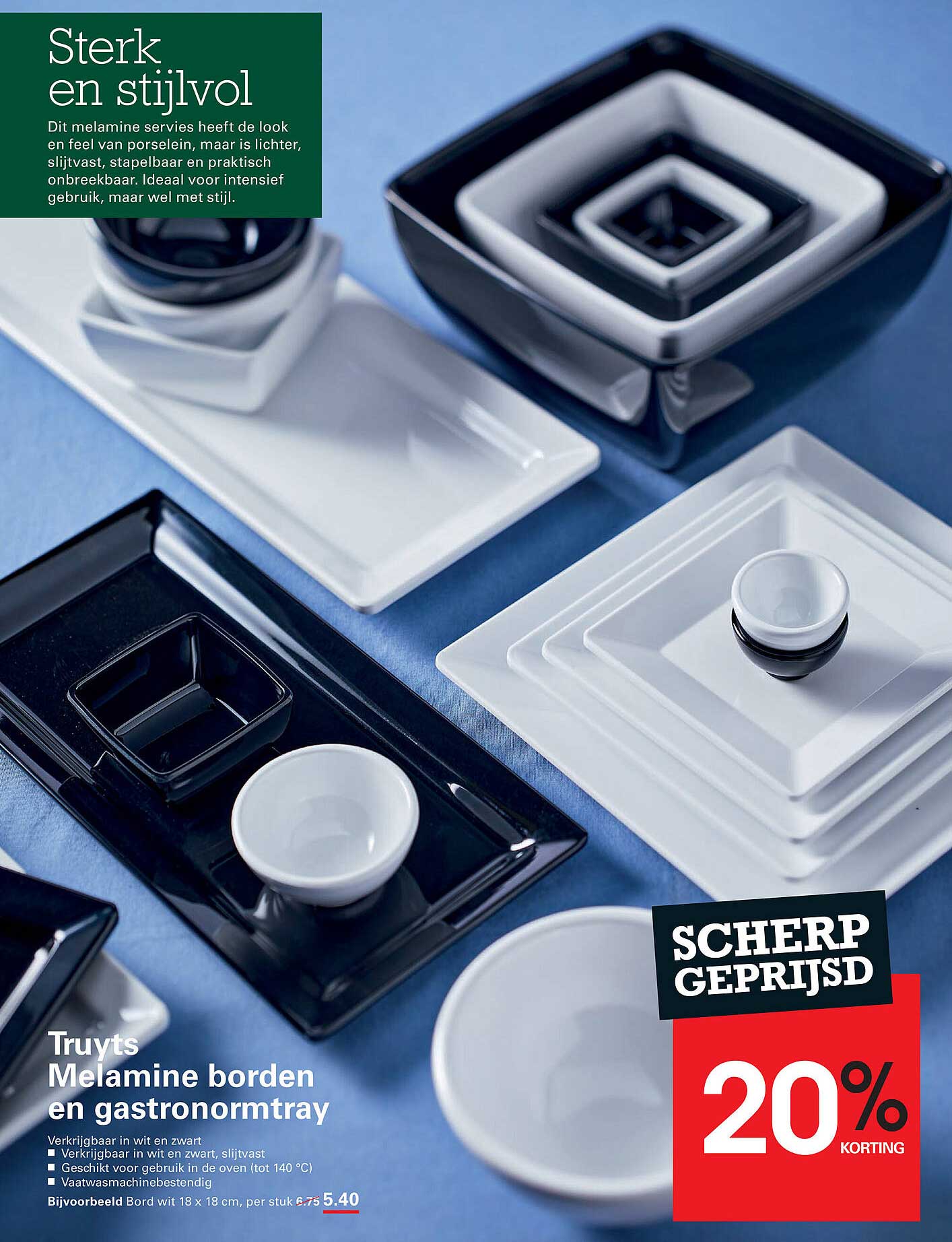 Truyts Melamine borden en gastronormtray